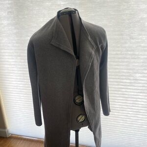 Woman’s Long Gray Cardigan